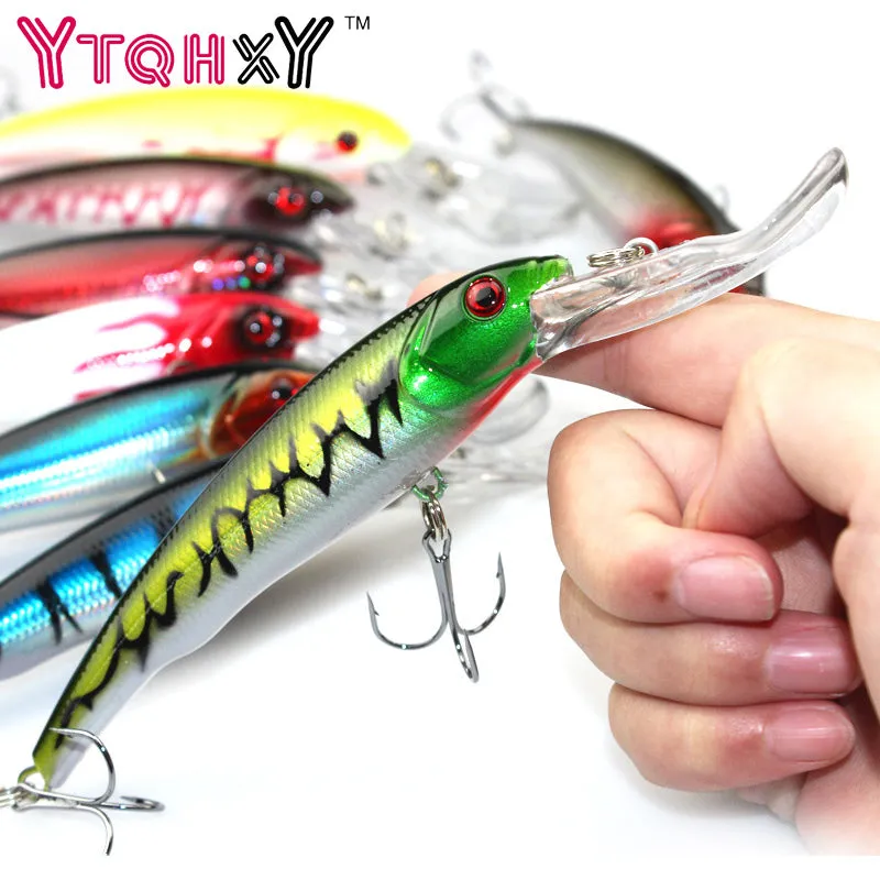 16.5cm 29g Minnow Fishing Lures  Japan Deep swim Saltwater Hard Bait Artificial Wobbler Fish Swim Bait Diving 3D Eyes YE-255