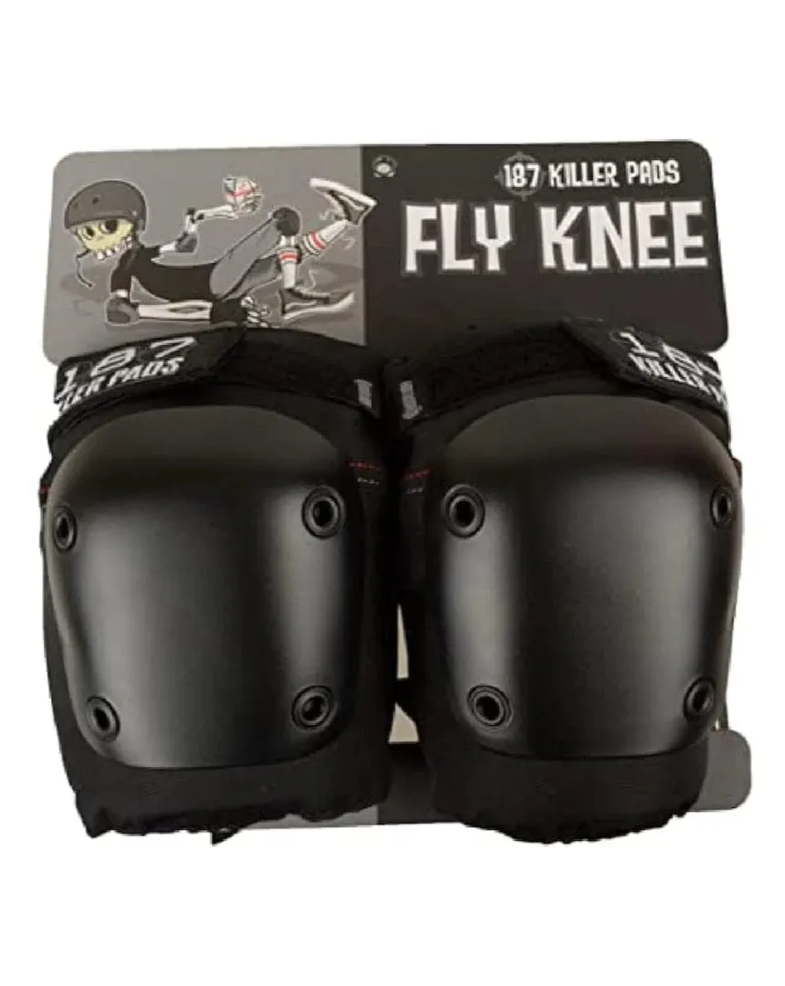 187 Killer Fly Knee Pads - Black / Black