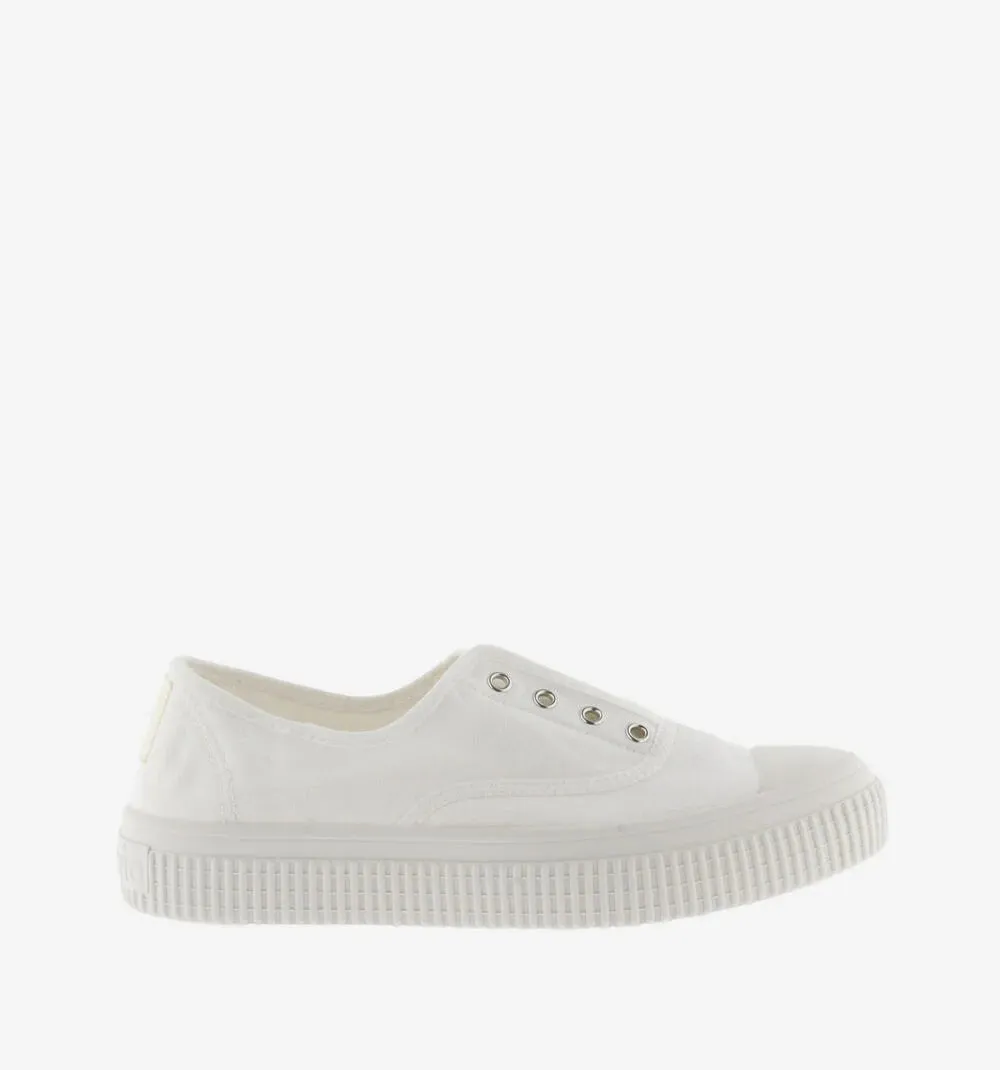 1915 Re-Edition White Canvas Elastic Plimsoll