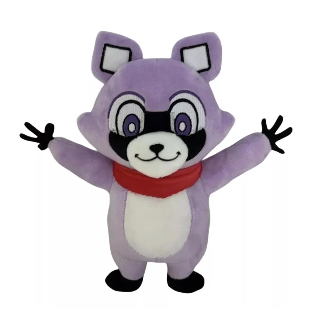 【20% off】Xcoser 2024 Game Indigo Park Raccoon Plush Doll Toys Soft Stuffed Kids Fans Gift