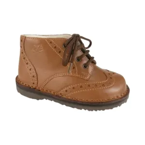 531 - Tan Soft Leather Lace for Toddler/Boy/Girl by London Kids