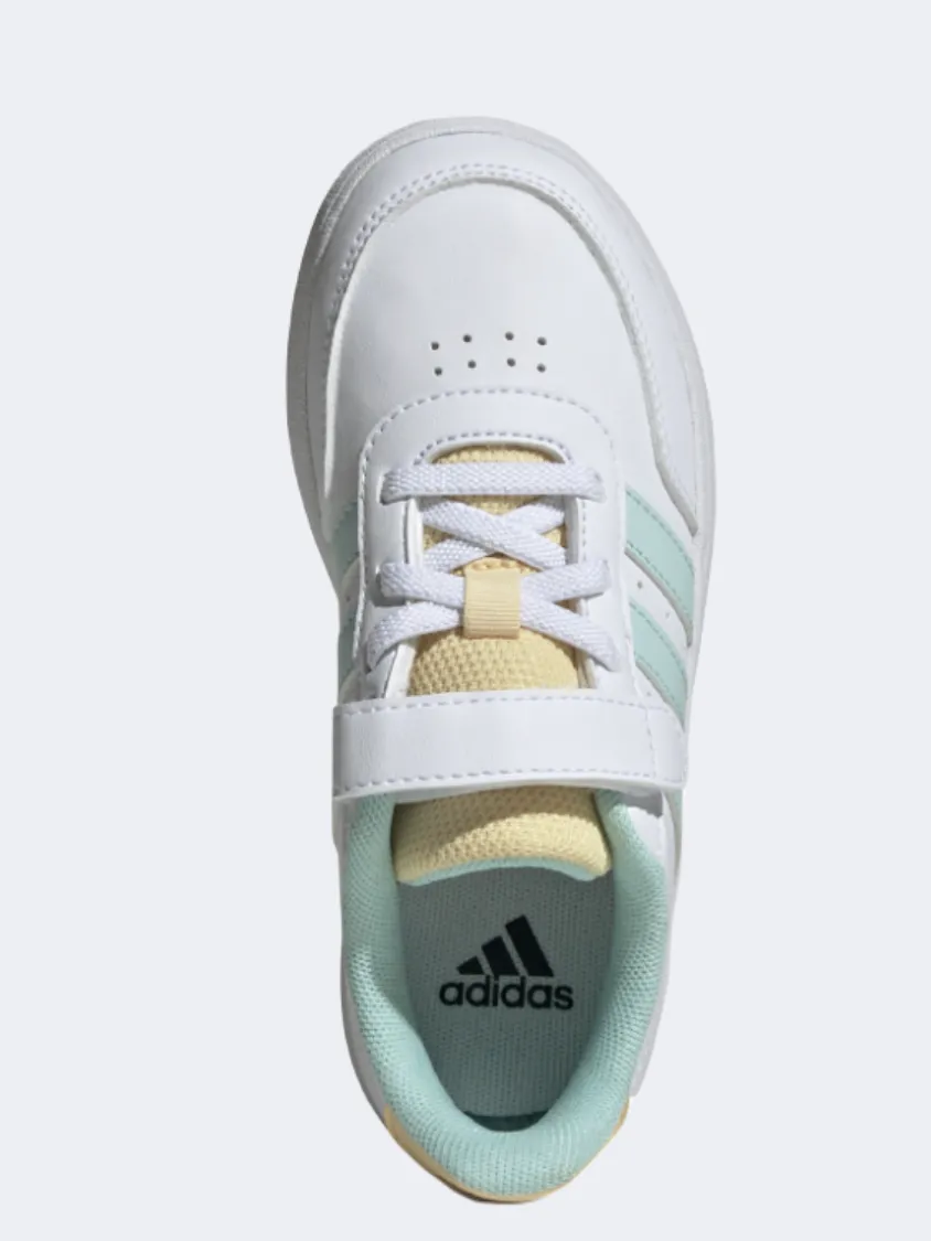 Adidas Breaknet 2 Girls Sportswear Shoes White/Aqua/Tint