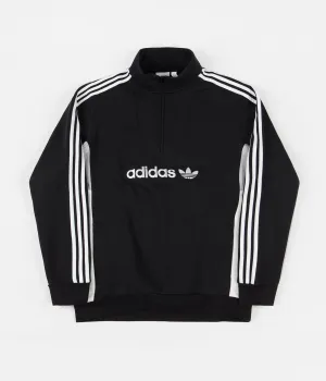 Adidas Modular Quarter Zip Sweatshirt - Black / Clear Onix / White / Off White