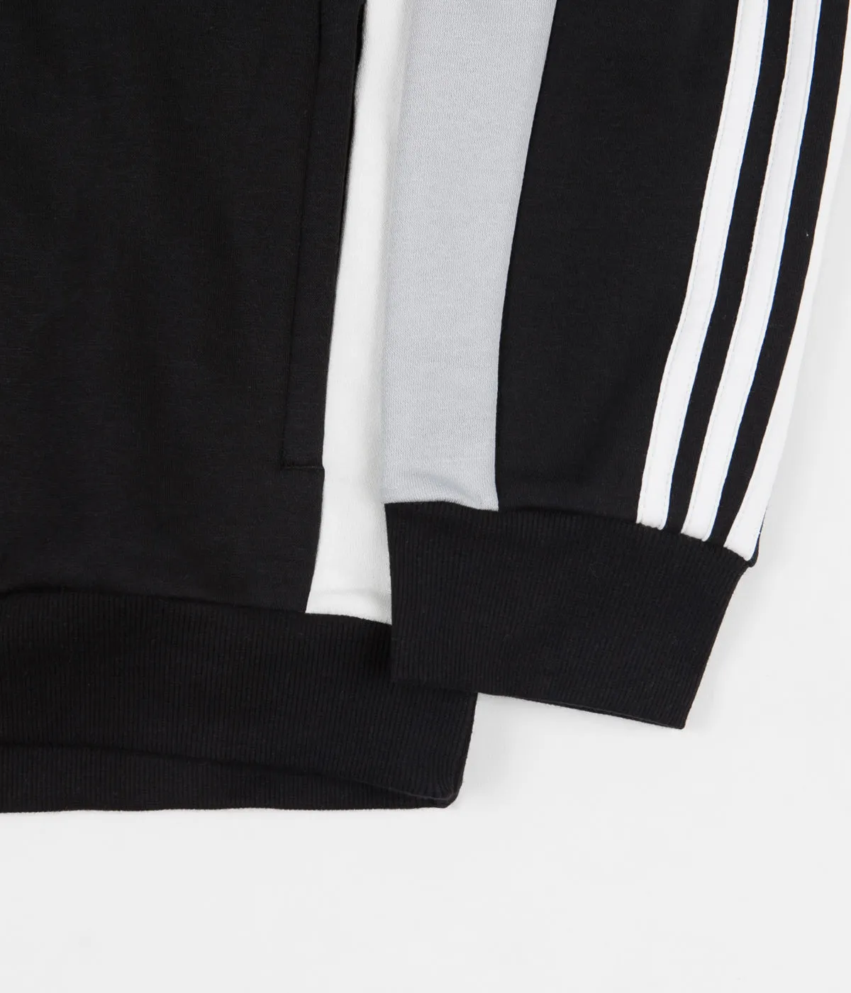 Adidas Modular Quarter Zip Sweatshirt - Black / Clear Onix / White / Off White