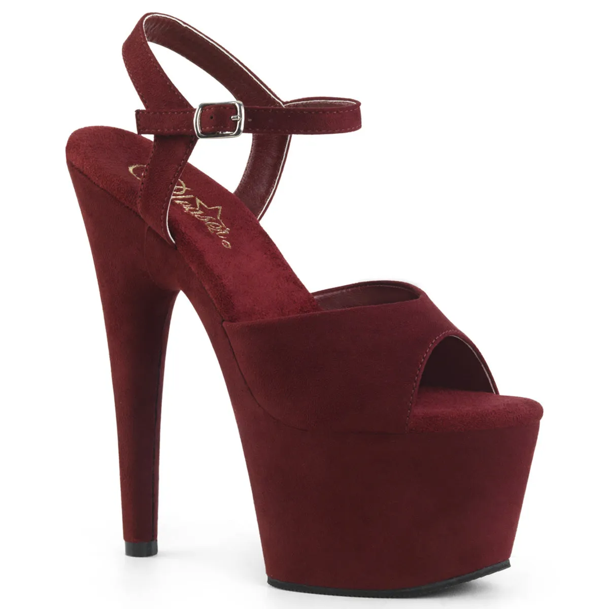 ADORE-709FS Burgundy Platform Sandals