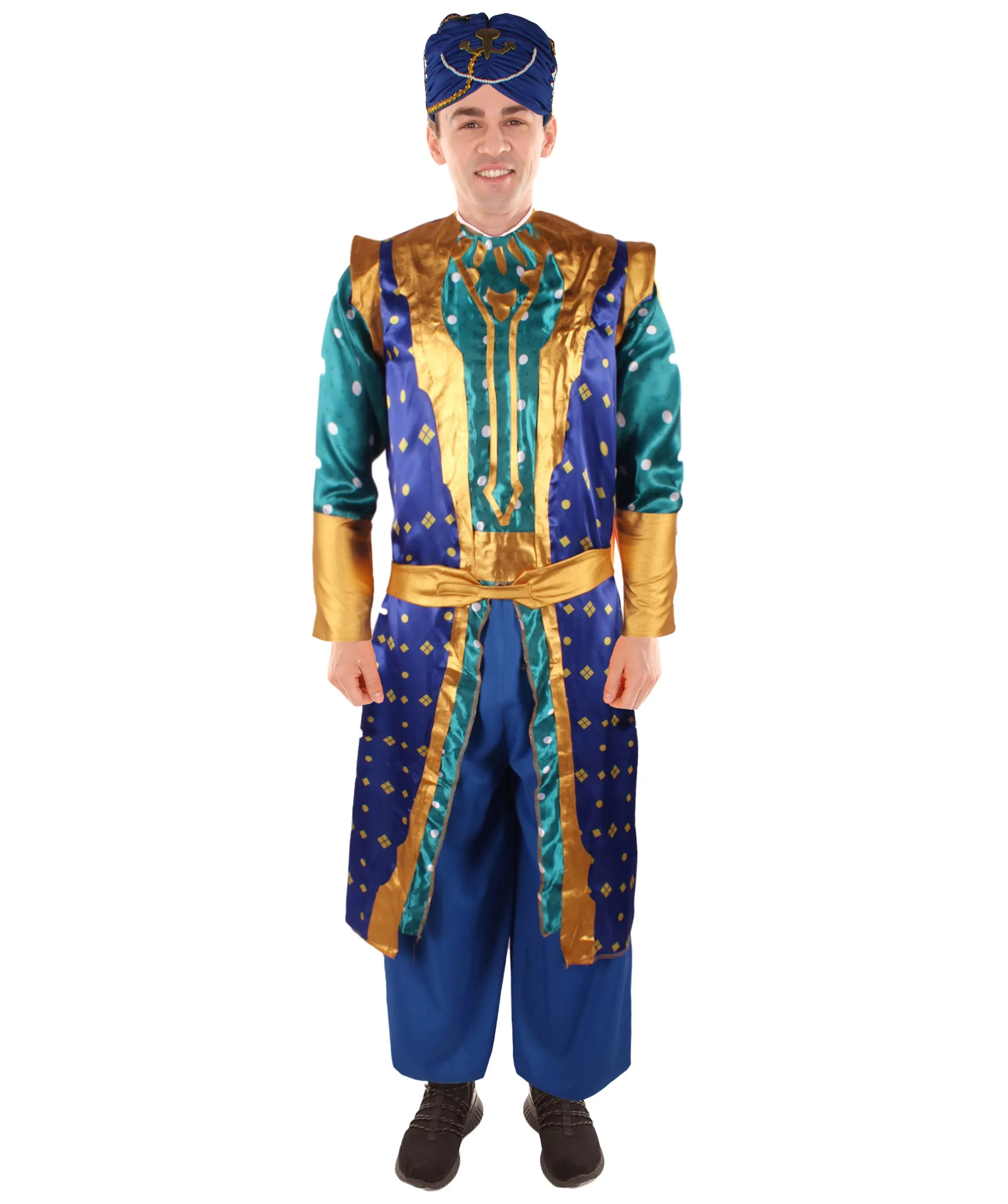 Adult Men's Cosplay Costume of Genie I Soft Synthetic Fabric I Perfect For Halloween