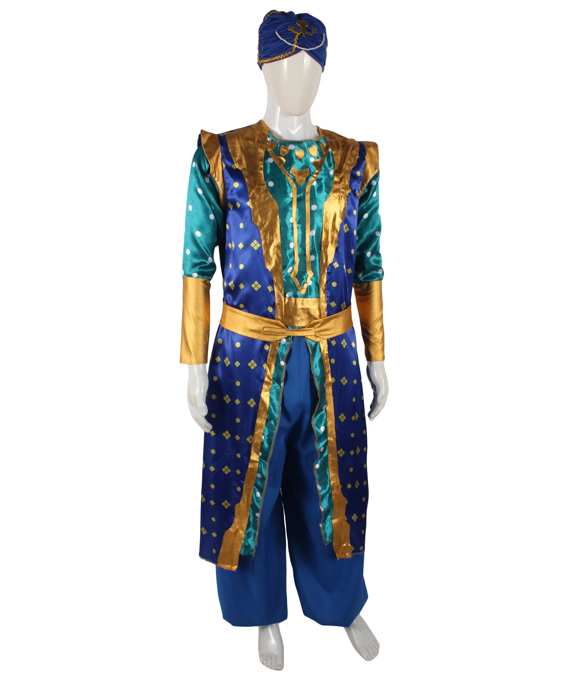 Adult Men's Cosplay Costume of Genie I Soft Synthetic Fabric I Perfect For Halloween