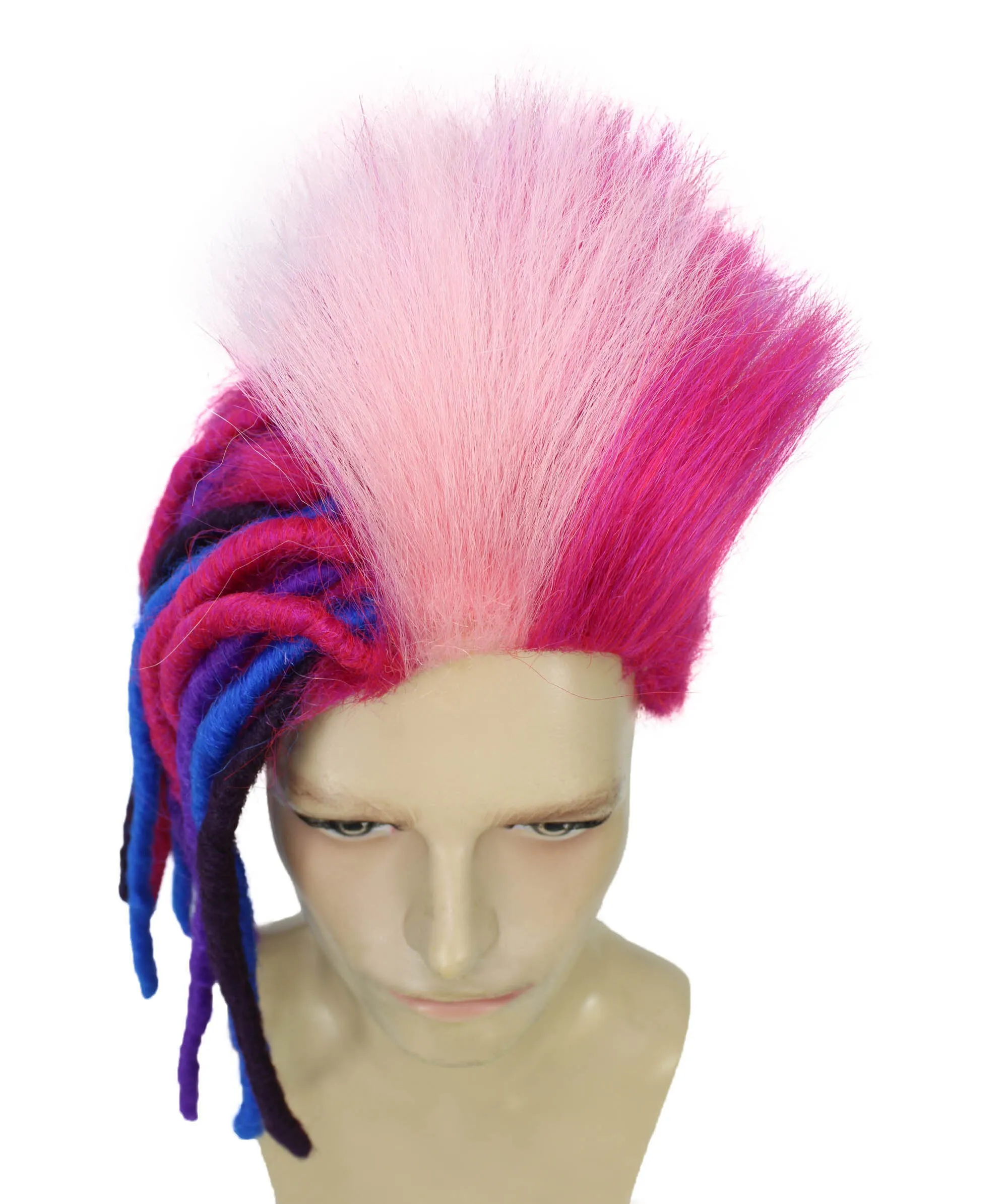 Adult Men's King Troll Wig, Perfect for Halloween, Synthetic Fiber, Cosplay Wig