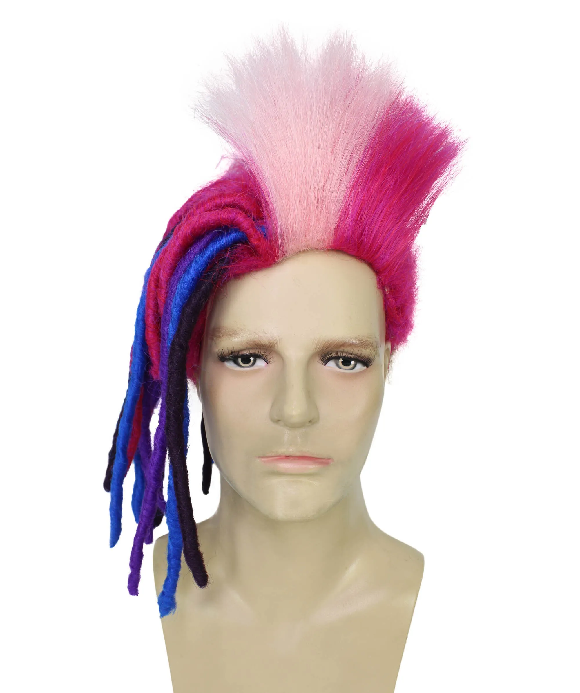 Adult Men's King Troll Wig, Perfect for Halloween, Synthetic Fiber, Cosplay Wig