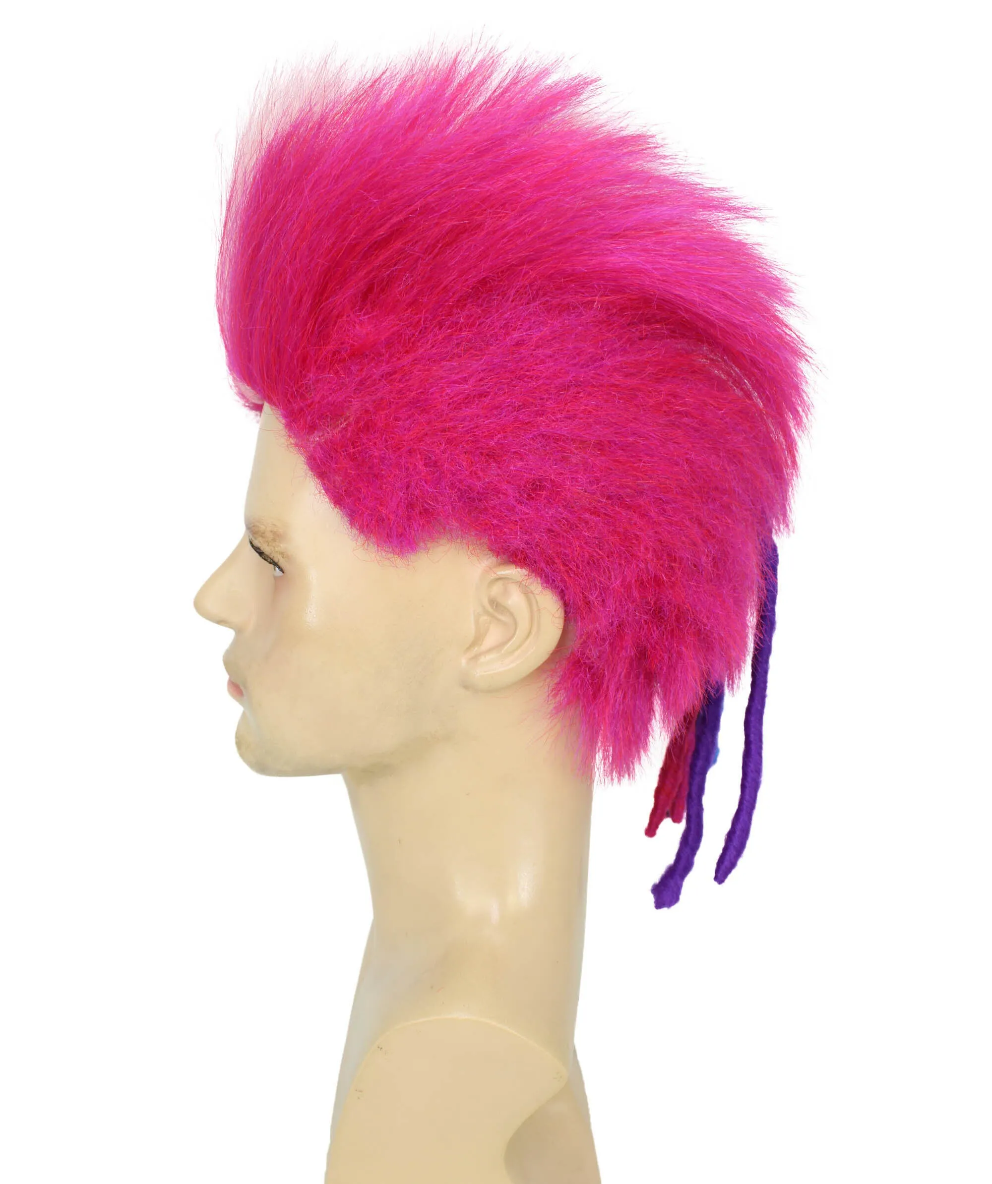 Adult Men's King Troll Wig, Perfect for Halloween, Synthetic Fiber, Cosplay Wig