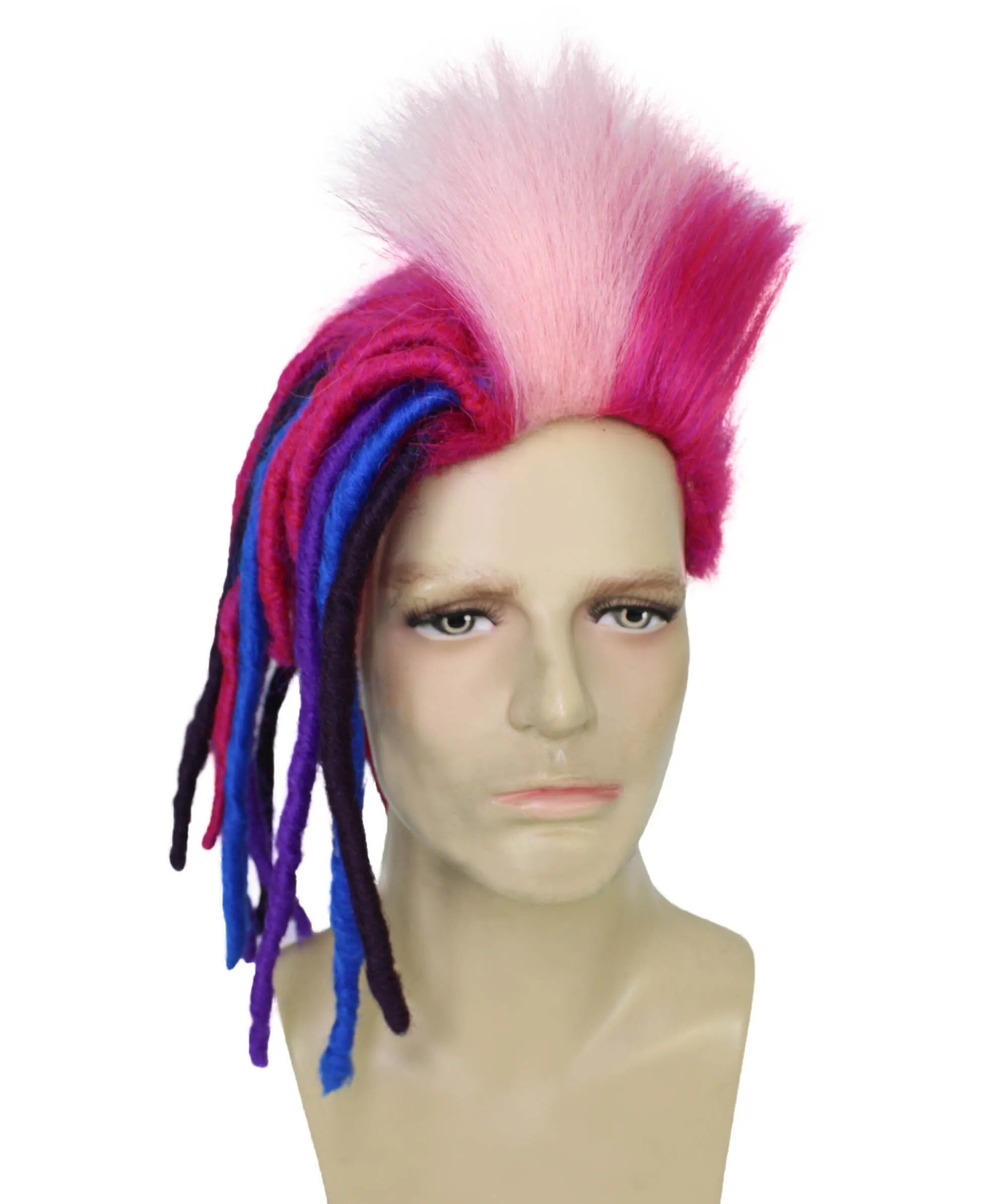 Adult Men's King Troll Wig, Perfect for Halloween, Synthetic Fiber, Cosplay Wig