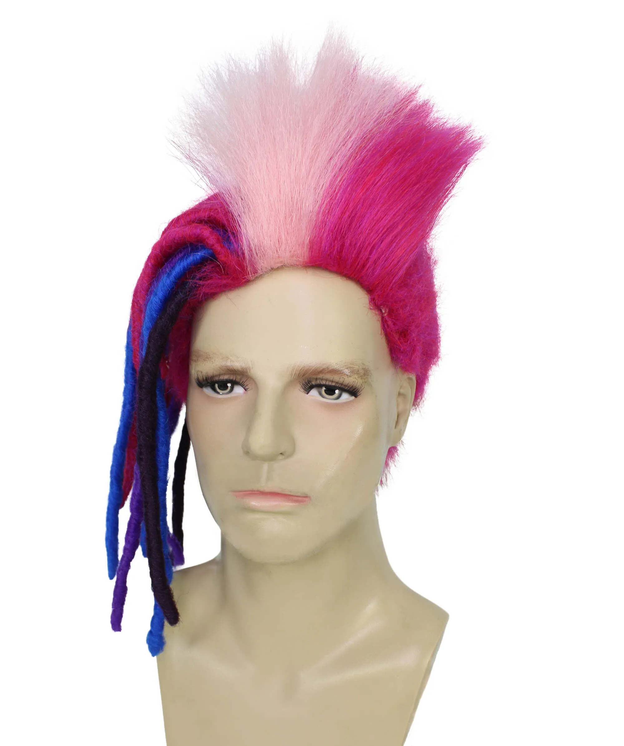 Adult Men's King Troll Wig, Perfect for Halloween, Synthetic Fiber, Cosplay Wig