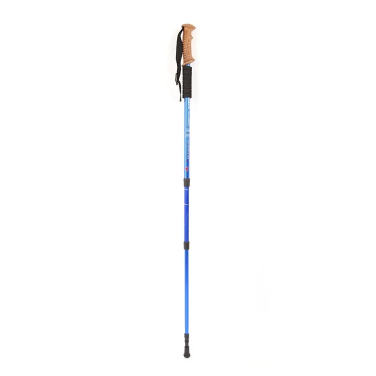 Aotu AT7551 135cm Aluminum Alloy Outdoor Camping Corky Trekking Poles(Blue)