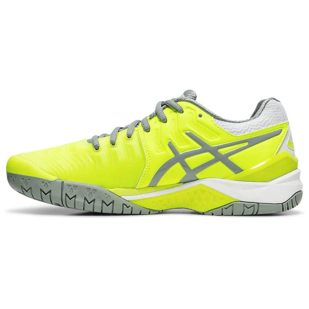 Asics Gel Resolution 7 Yellow Womens Tennis Shoes