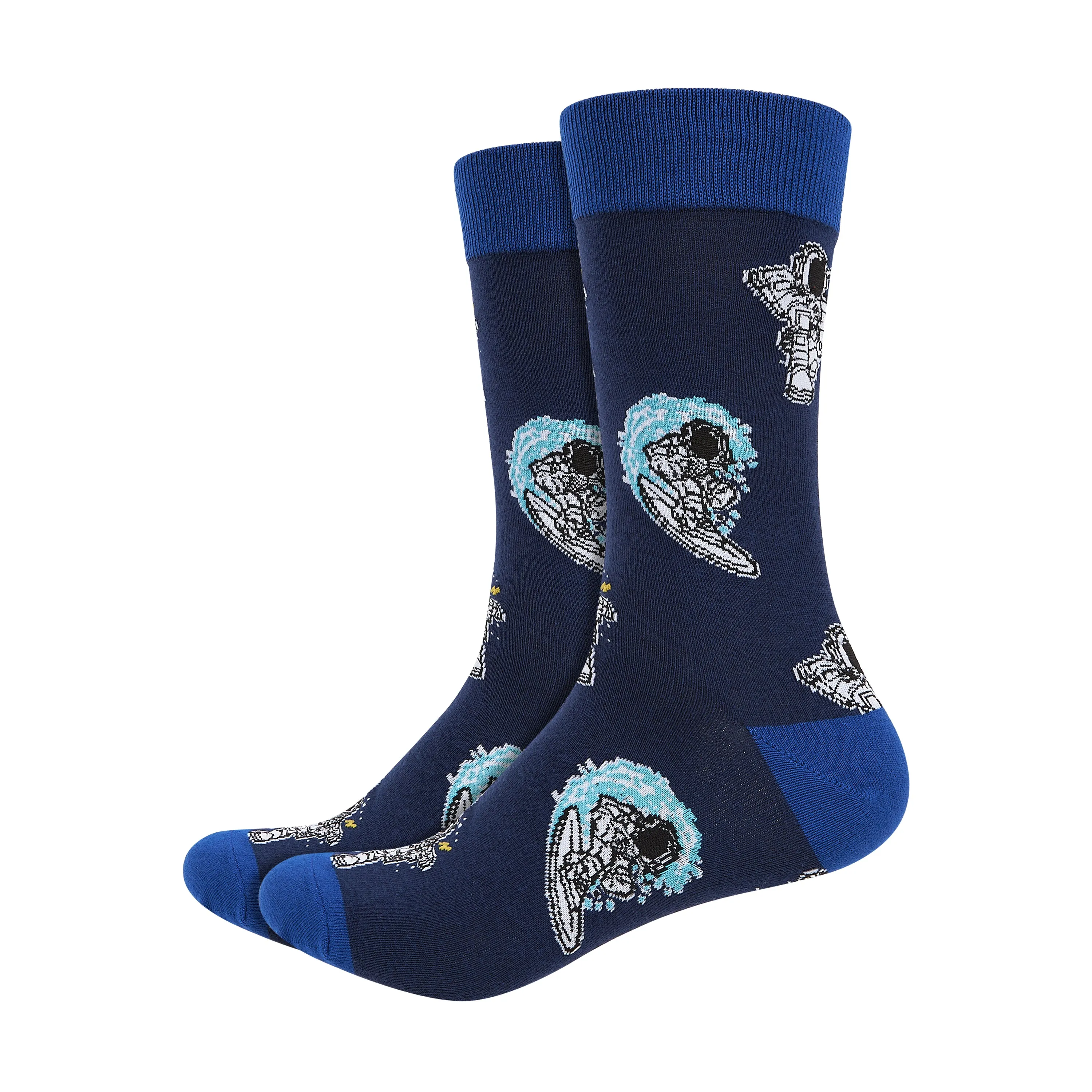 Astro Fun Printed Crew Length Socks