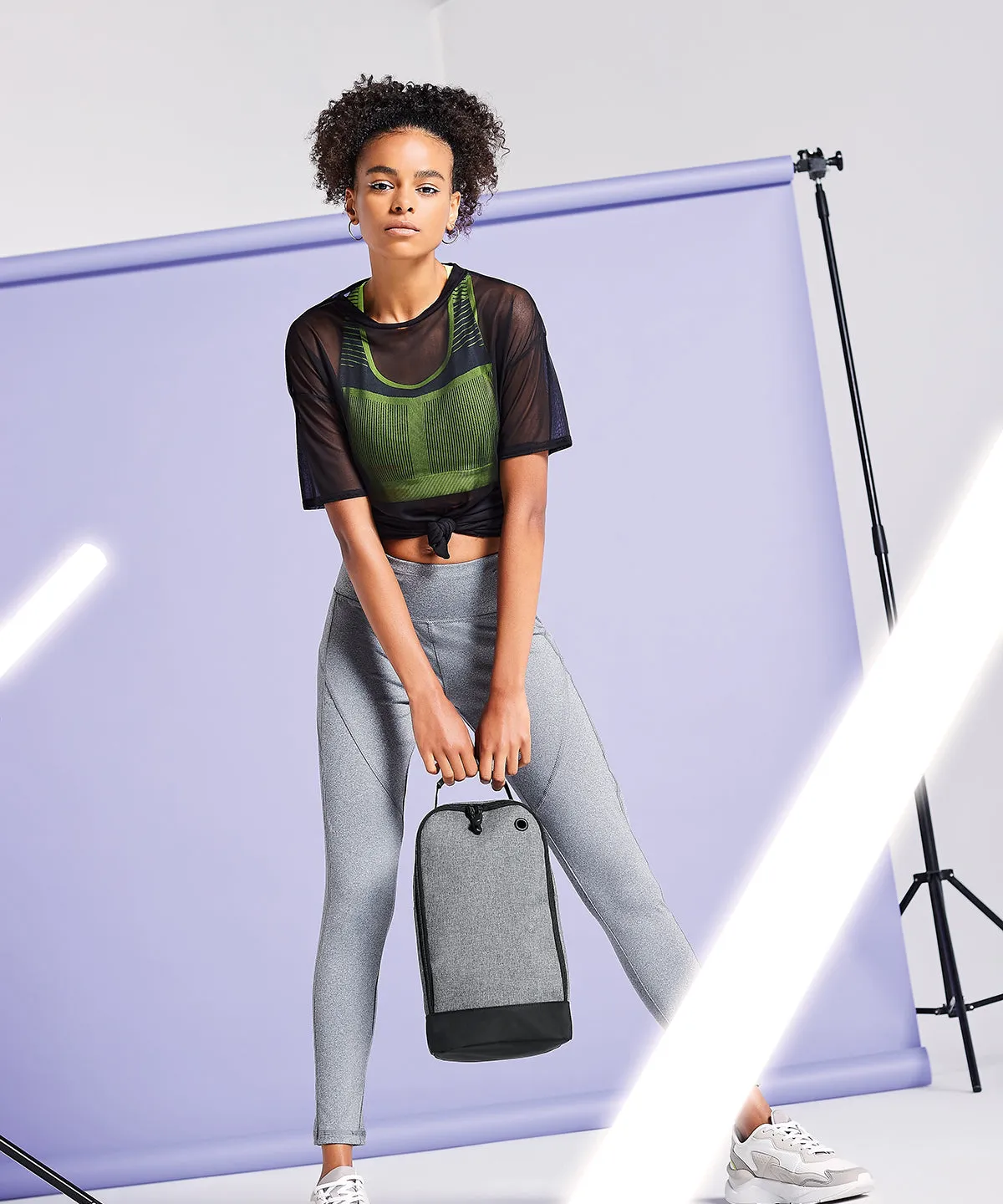 Athleisure sports shoe/accessory bag | Grey Marl