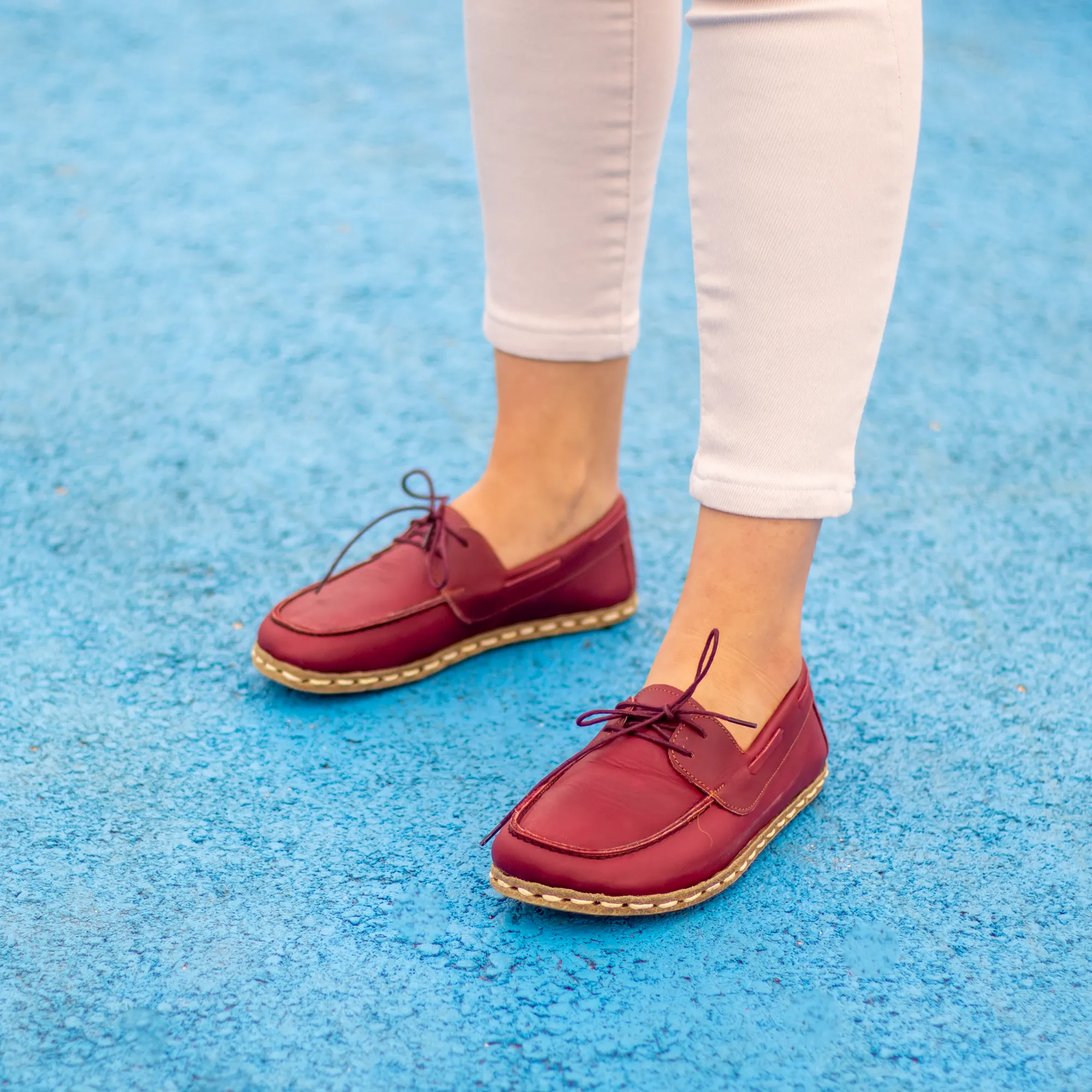 Barefoot Minimalist Shoes Burgundy for Women