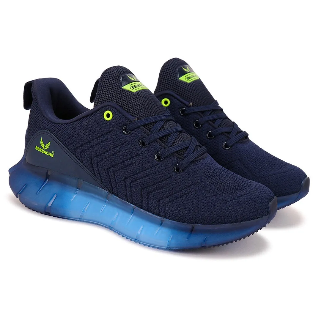 Bersache Lightweight Sports Running Shoes For Men Blue-9024