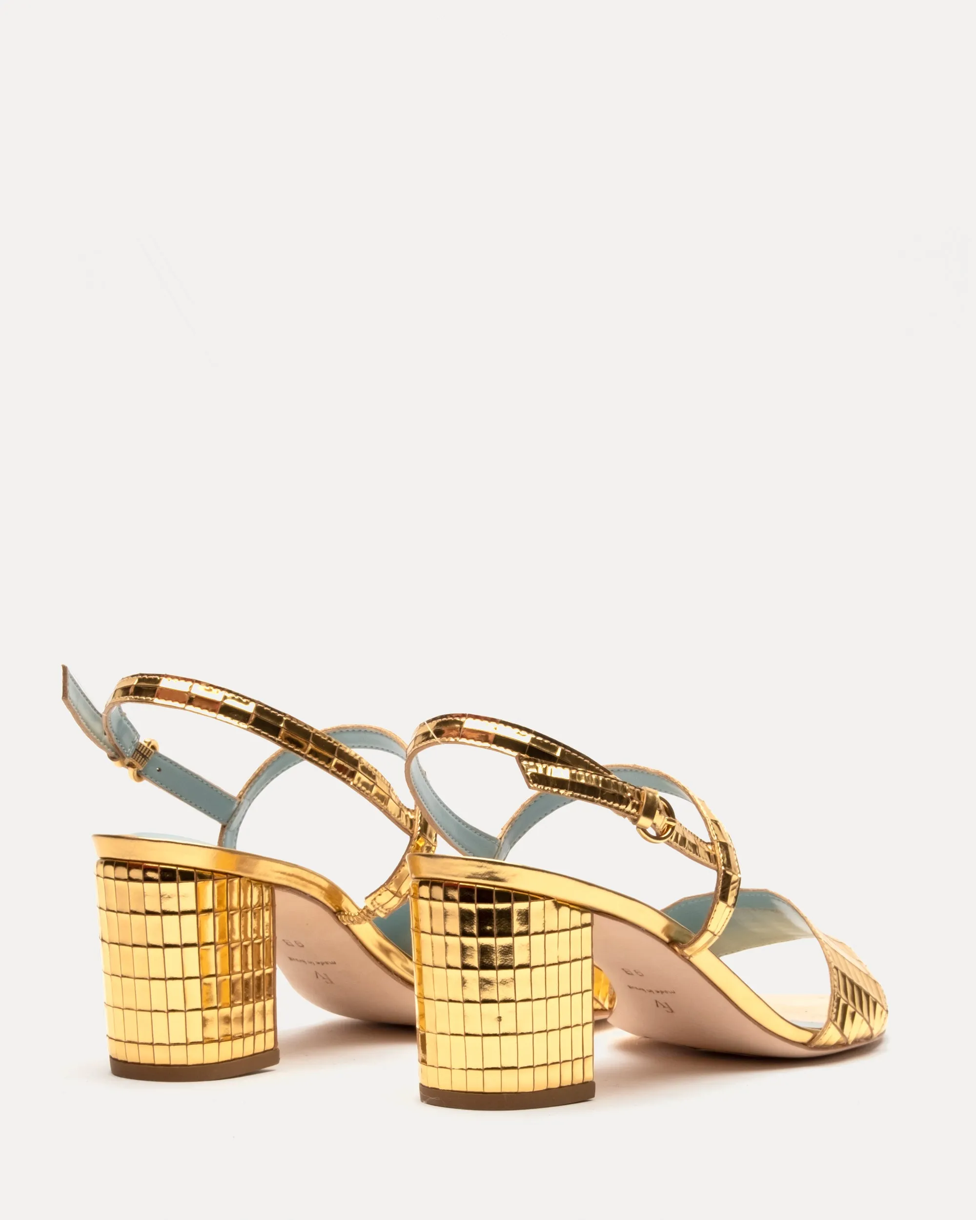 Bettina Sandal Disco Leather Gold