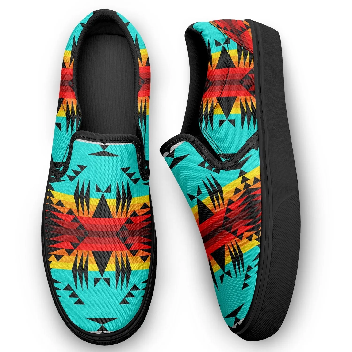 Between the Mountains Otoyimm Kid's Canvas Slip On Shoes