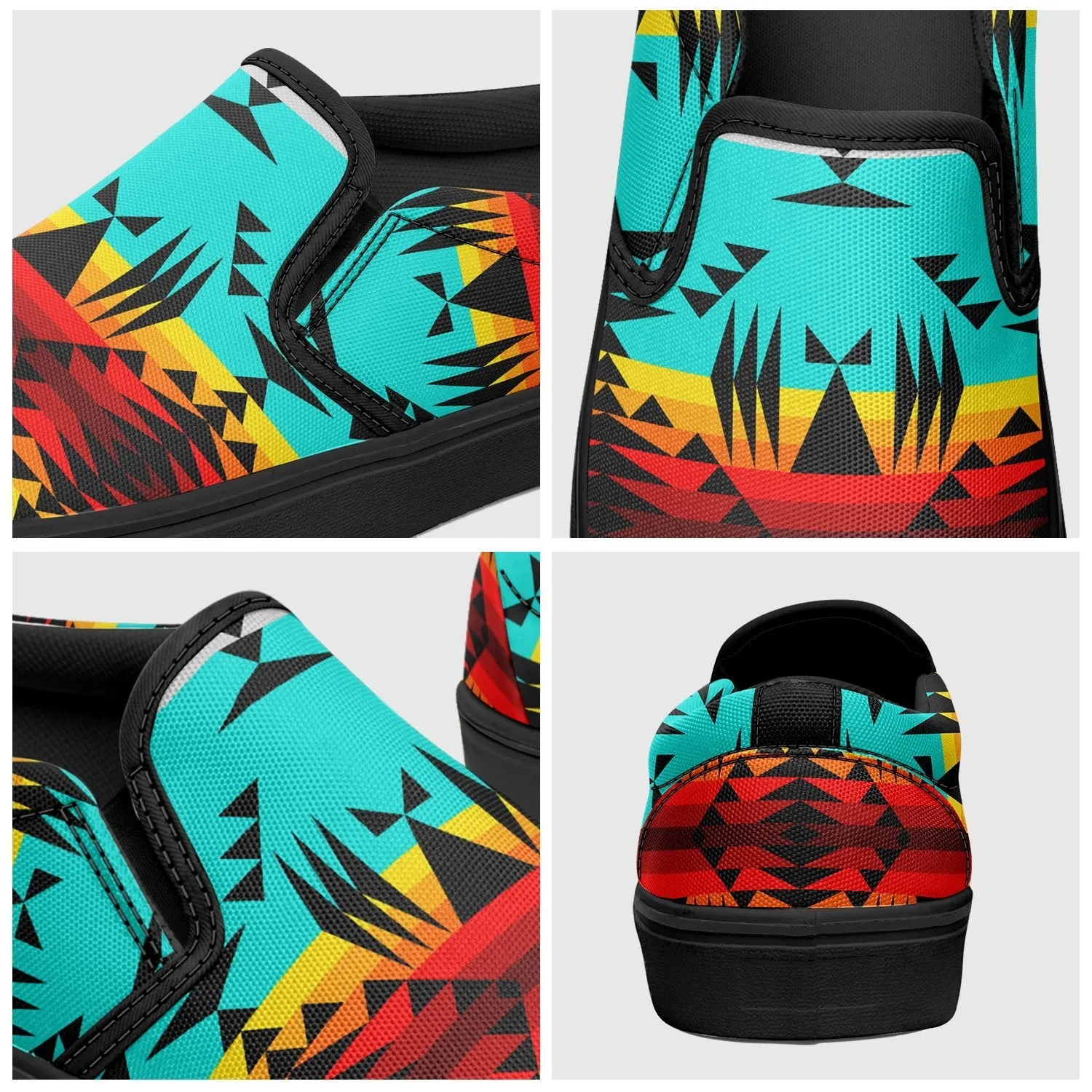 Between the Mountains Otoyimm Kid's Canvas Slip On Shoes