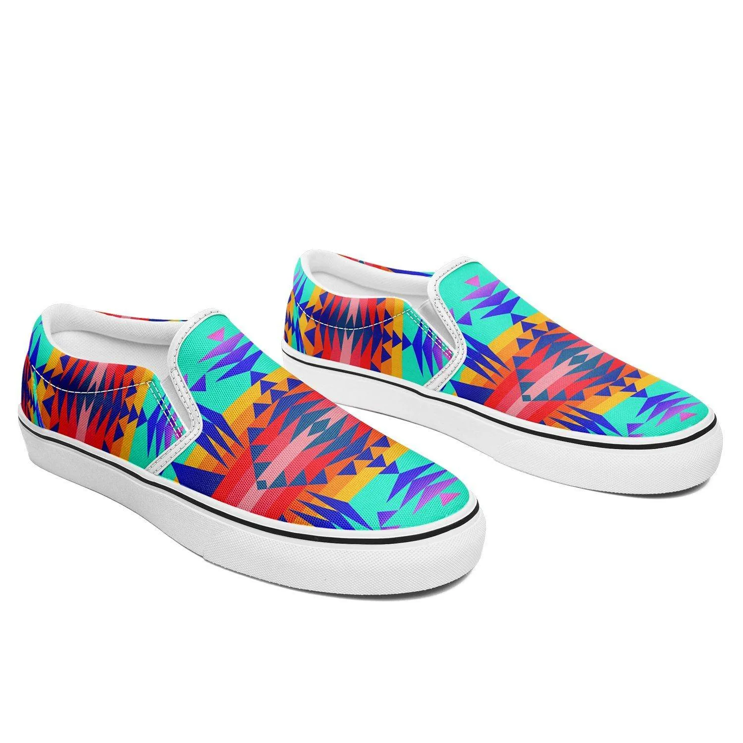 Between the Mountains Spring Otoyimm Kid's Canvas Slip On Shoes