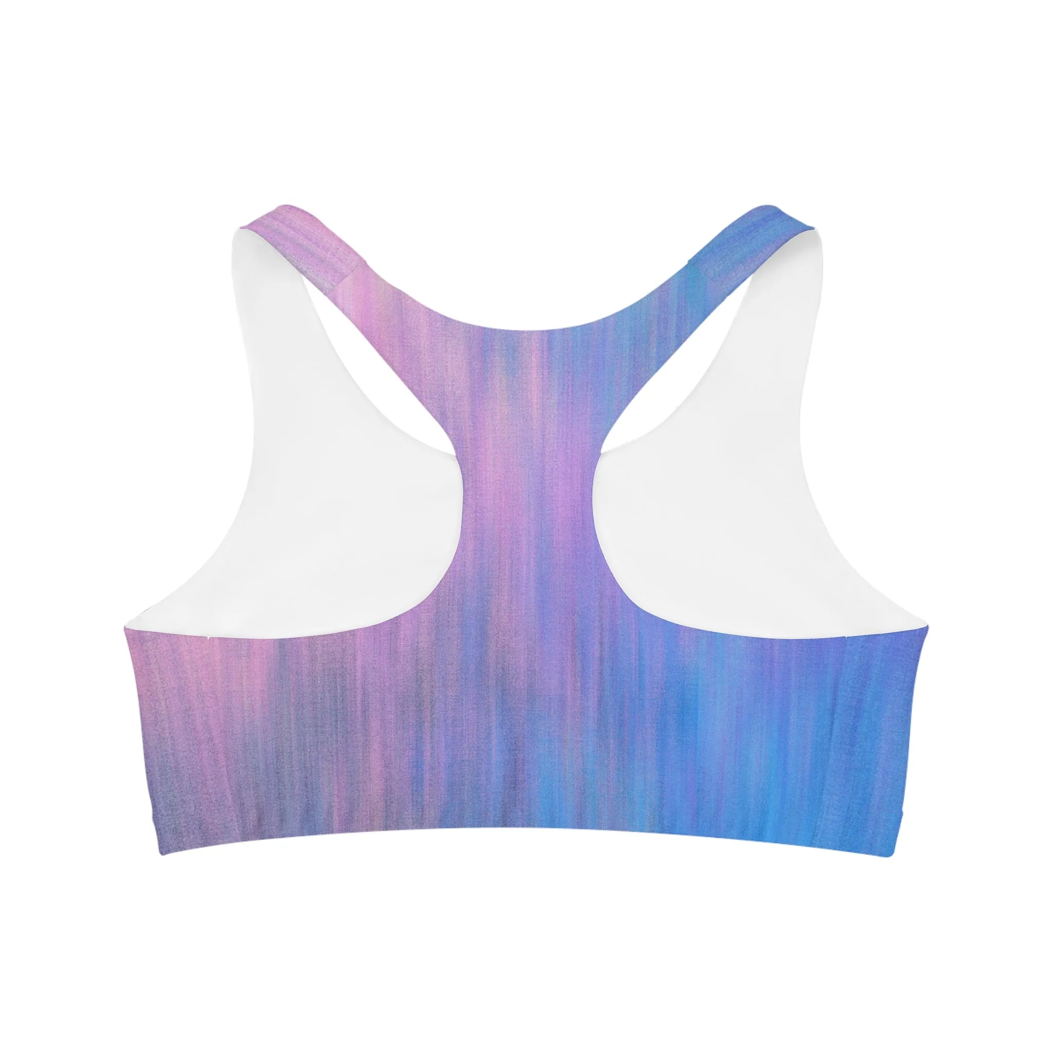 Blue & Purple Metalic - Inovax Seamless Sports Bra