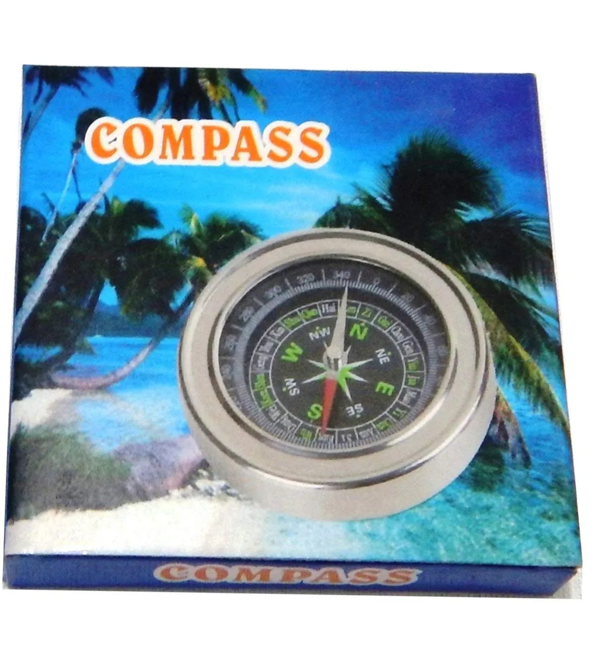 Boosty® Stainless Steel Directional Magnetic Compass for Feng Shui/Travel (Black)