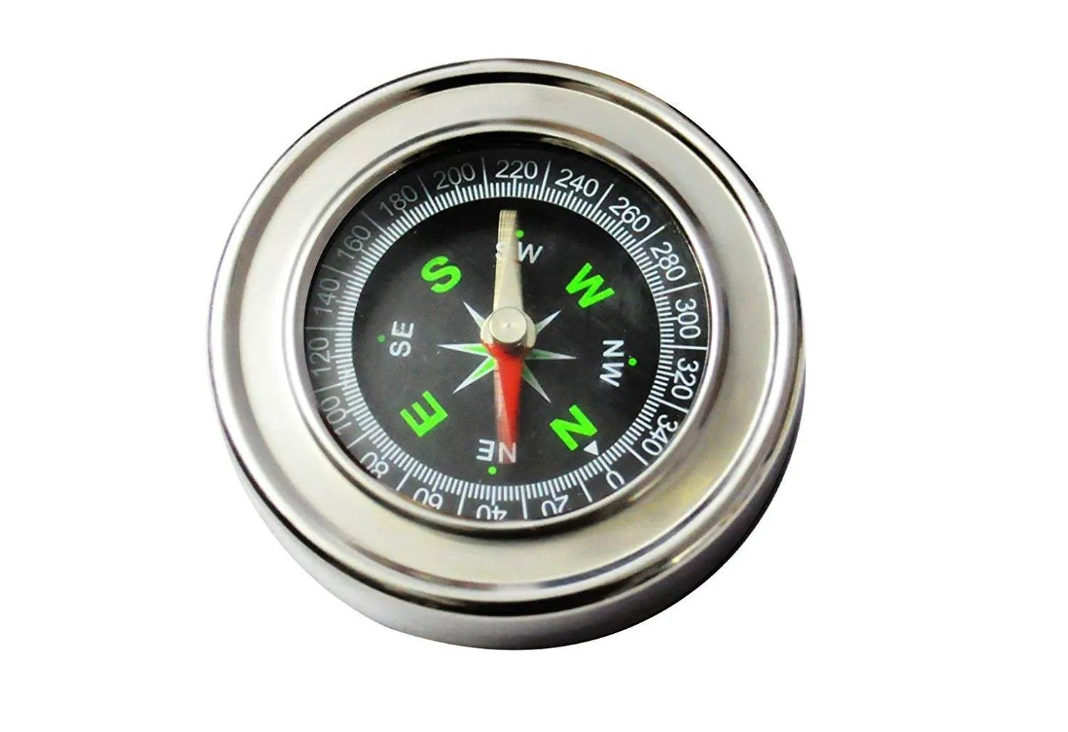 Boosty® Stainless Steel Directional Magnetic Compass for Feng Shui/Travel (Black)