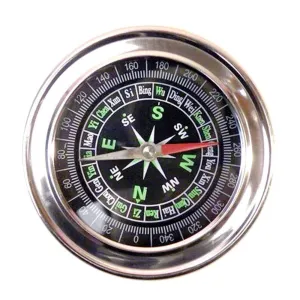 Boosty® Stainless Steel Directional Magnetic Compass for Feng Shui/Travel (Black)