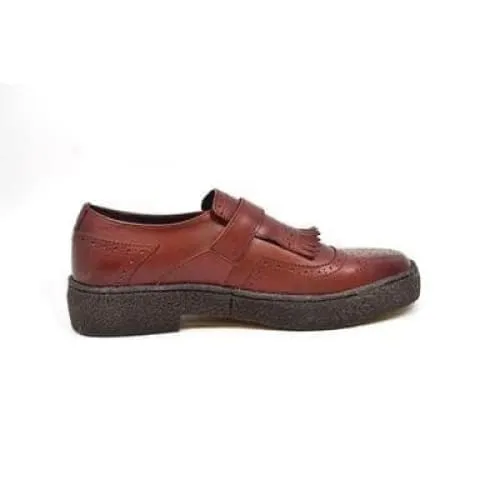 British Walkers Wingtip Low Cut Men's Dark Brown Leather