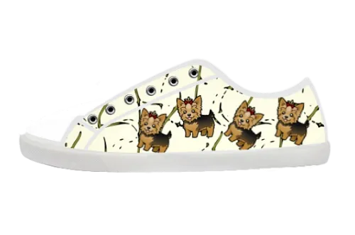 Cartoon Yorkie Low Top Shoes