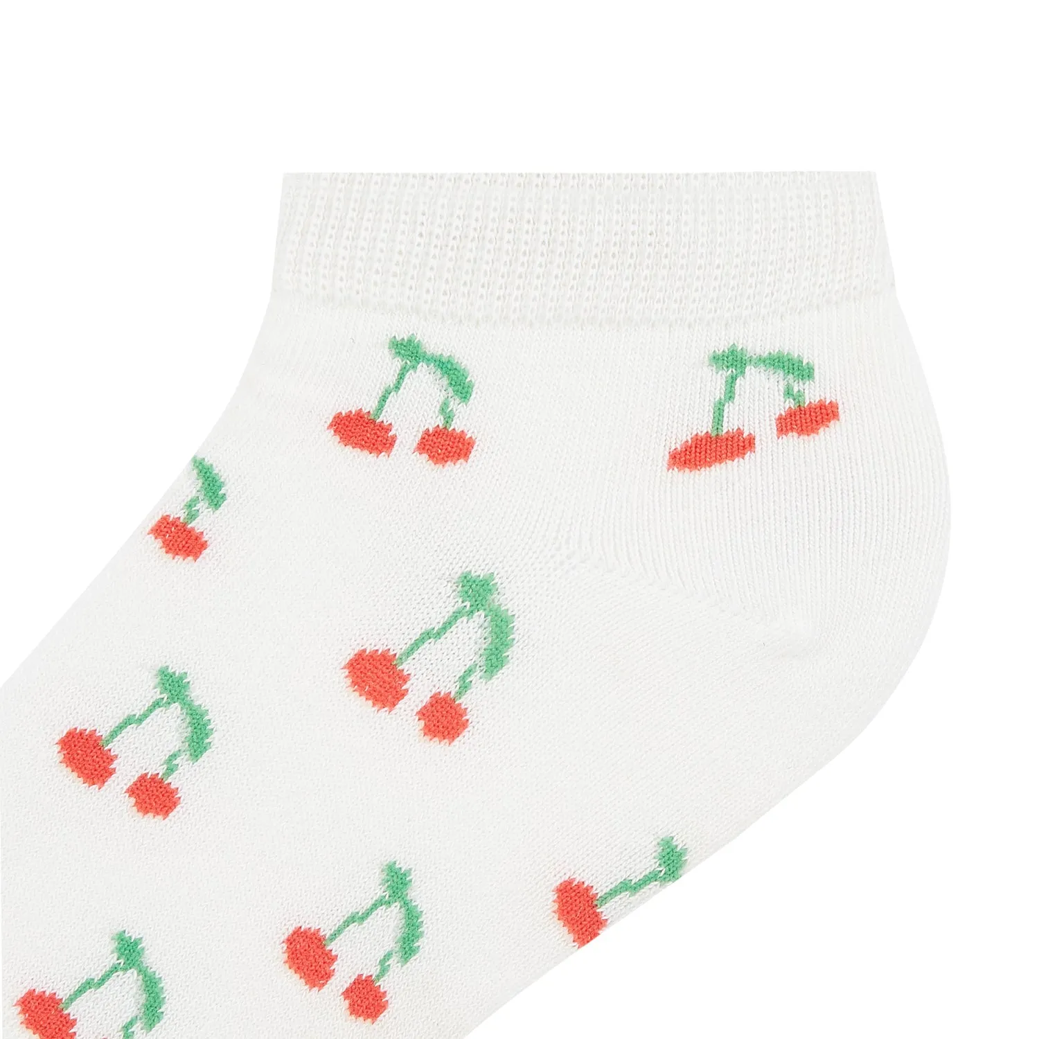 Cherry Printed Ankle Socks