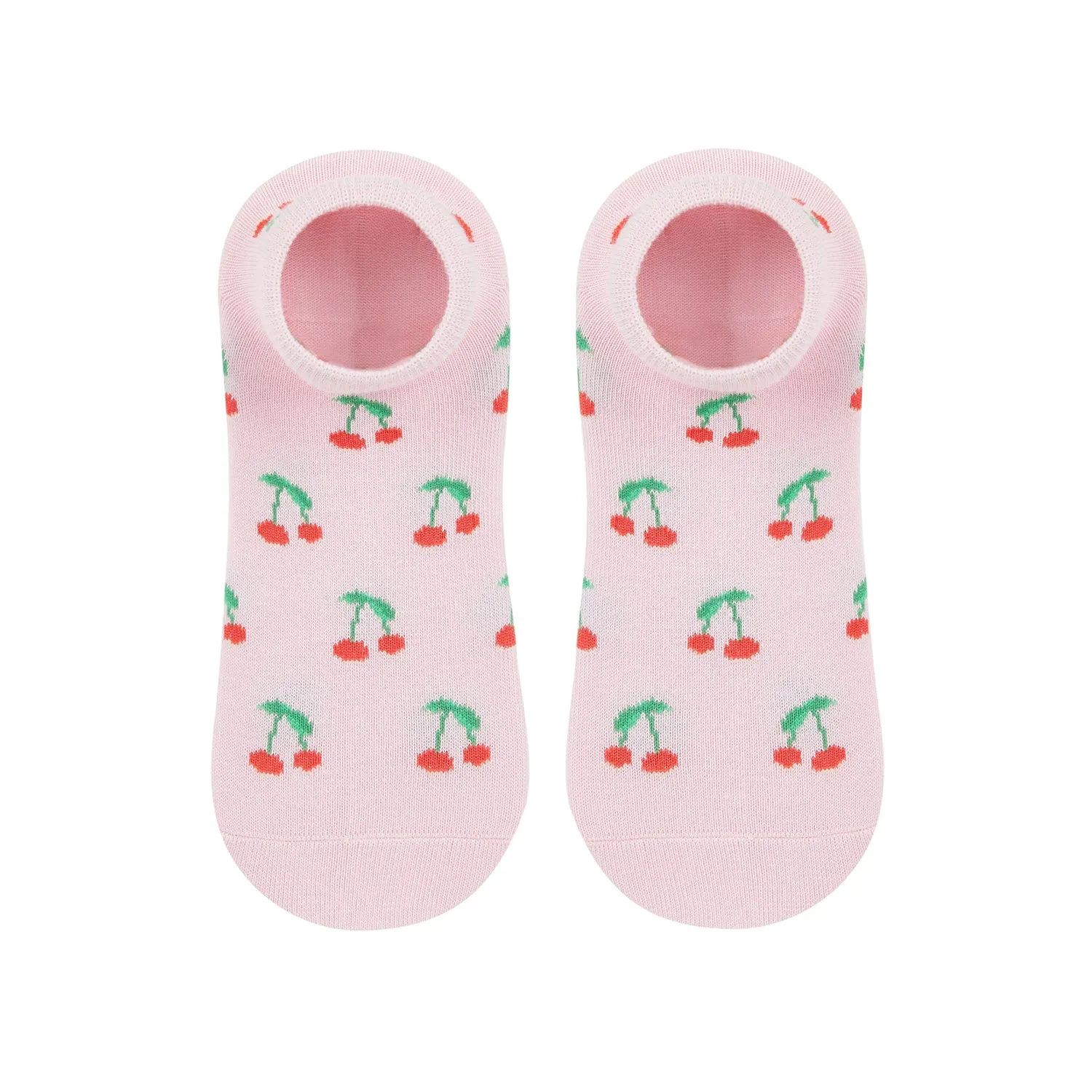 Cherry Printed Ankle Socks