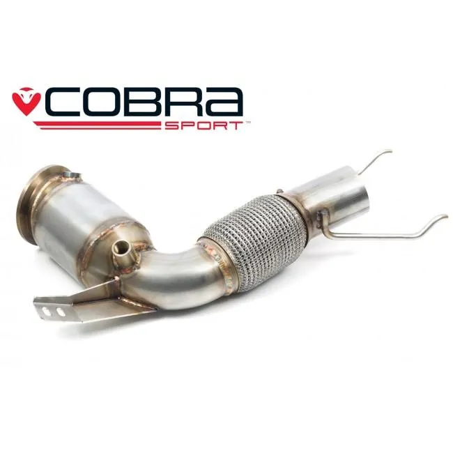 Cobra Exhausts - Mini (Mk3) Cooper S (F56 LCI) Facelift Sports Cat / De-Cat Downpipe Performance Exhaust