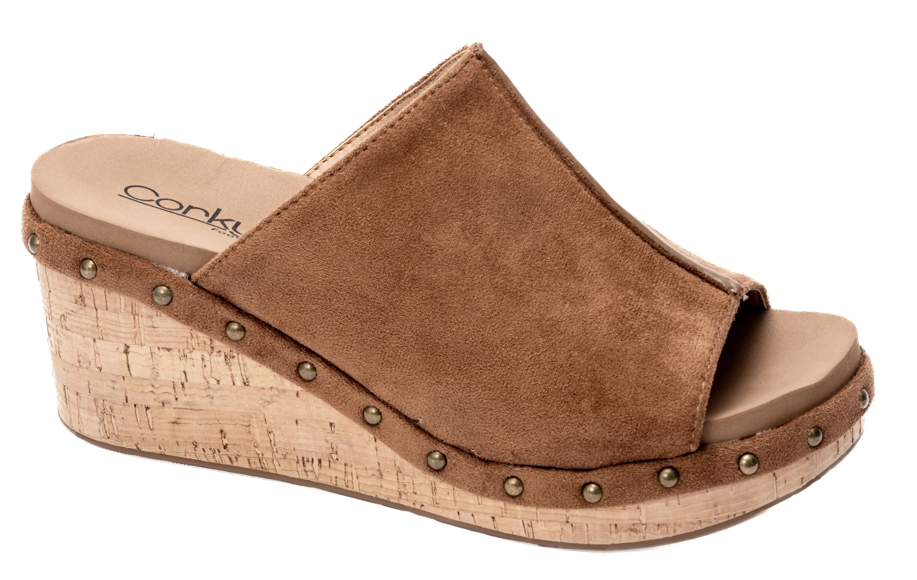 Corkys Hissy Fit | Tobacco Faux Suede