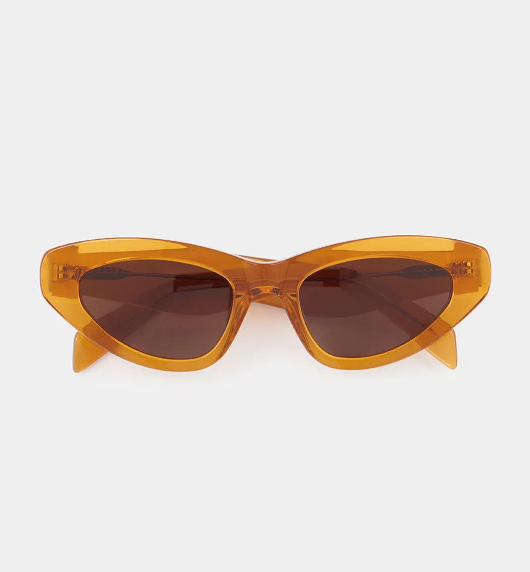 Cosmos Keeper Acetate Sunglasses | Burnt Orange with Smokey Brown Lens