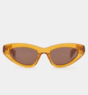 Cosmos Keeper Acetate Sunglasses | Burnt Orange with Smokey Brown Lens