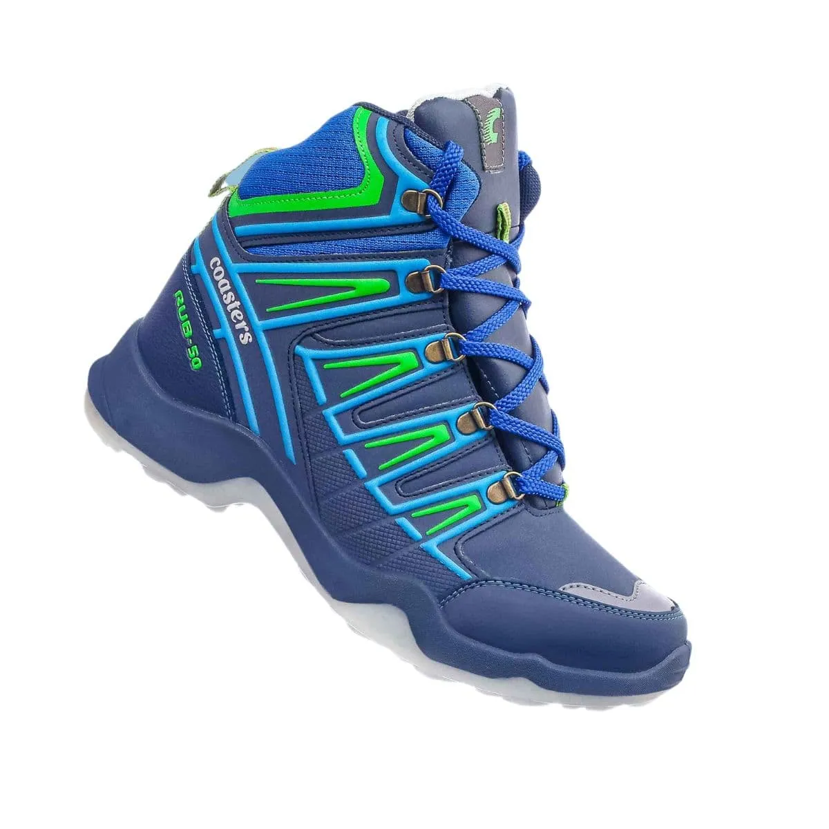 CTR Rub-50 High Ankle Trekking and Hiking Shoes - Blue