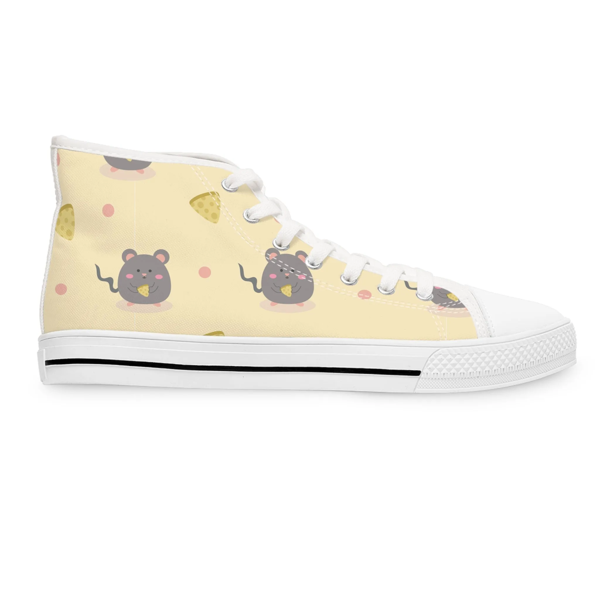 Cute Mouse Women's High Top Sneakers