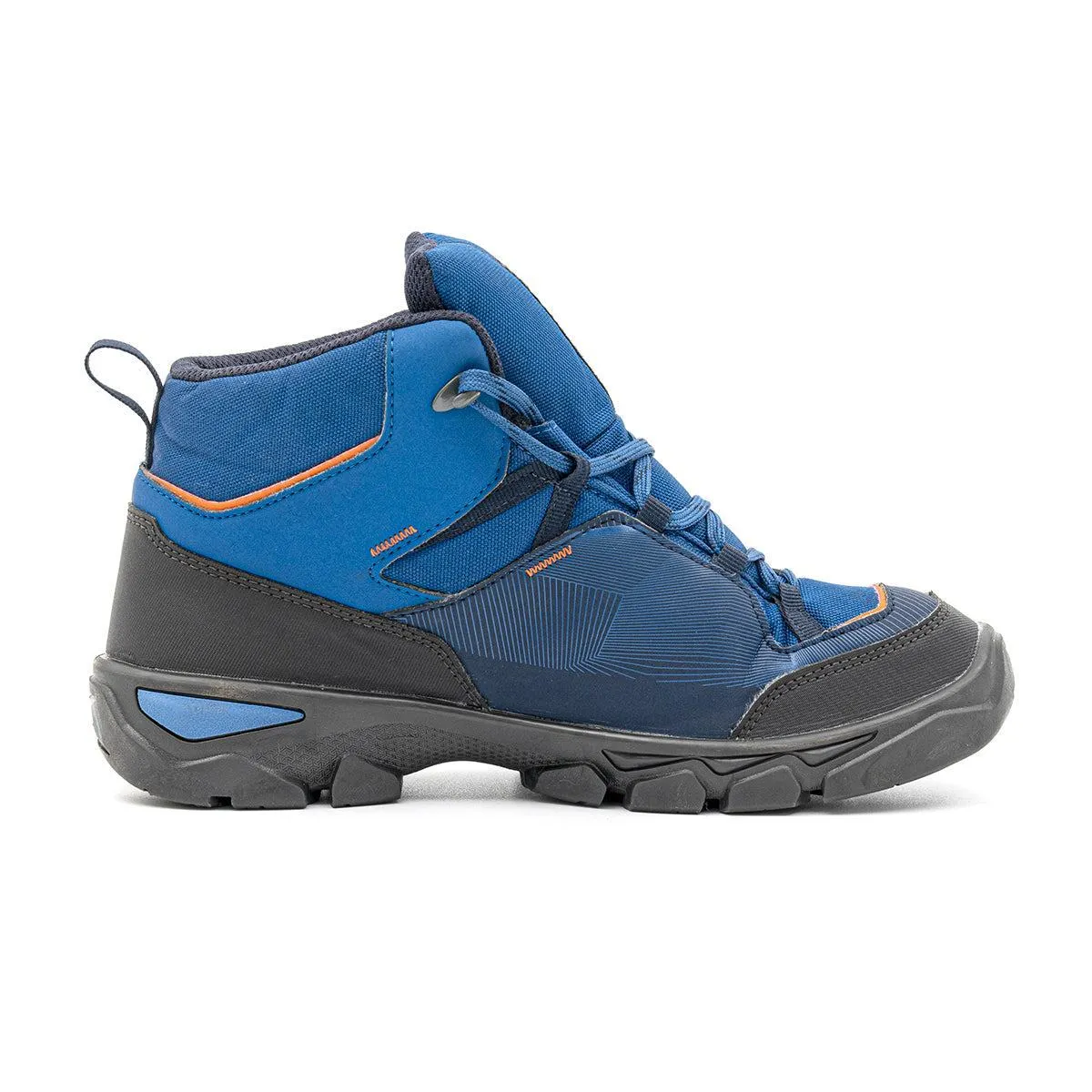 Decathlon Quechua Mh120 High-Top Sneakers Fabric Blue Colour For Men