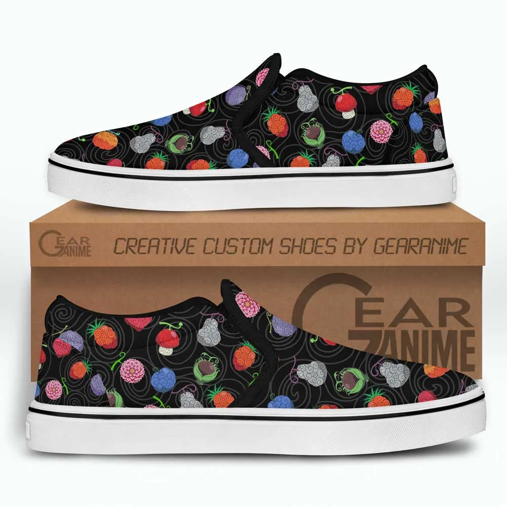 Devil Fruits Slip On Sneakers Custom Anime OP Shoes