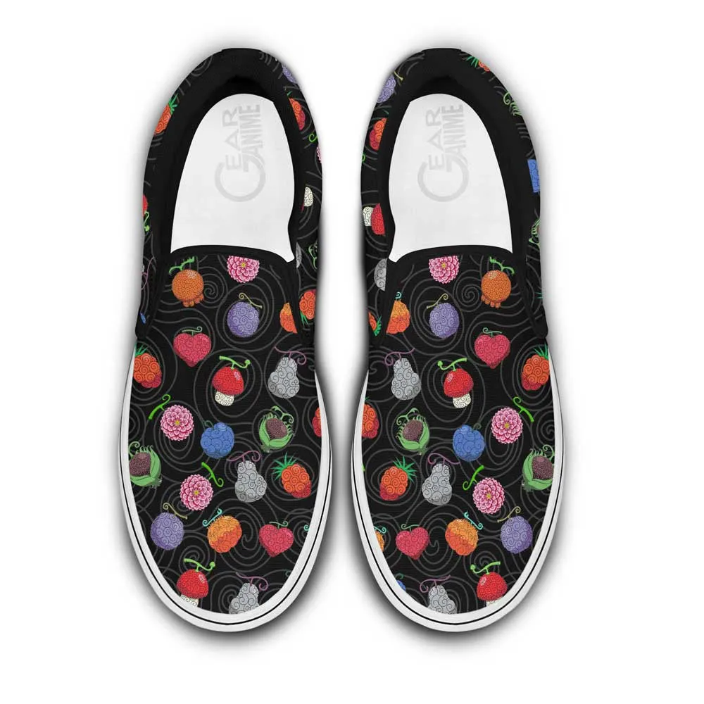 Devil Fruits Slip On Sneakers Custom Anime OP Shoes