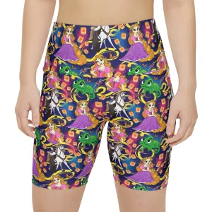 Disney Tangled Rapunzel At Last I See The Light Women's Athletic Workout Shorts