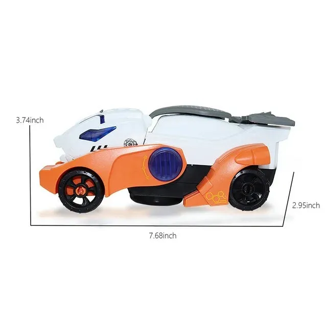 Electric Deformation Rabbit Spray Mechanical Rabbit Sports Car Boy Universal Wheel Cool Flash Music Performance Toy Car