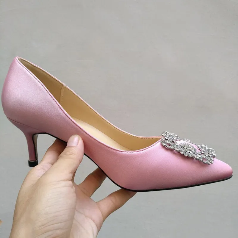 Elegant Rhinestones High Heel Shoes for Women