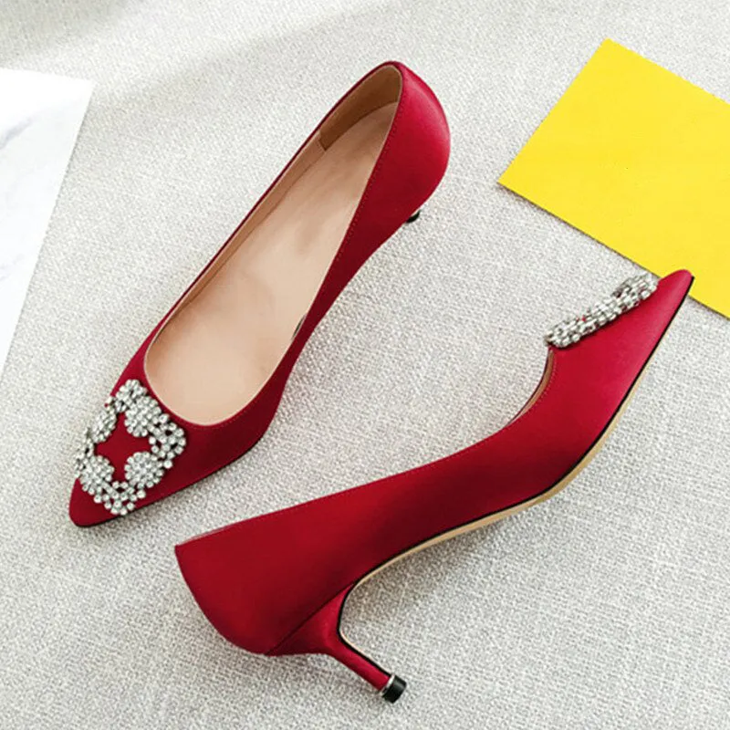 Elegant Rhinestones High Heel Shoes for Women