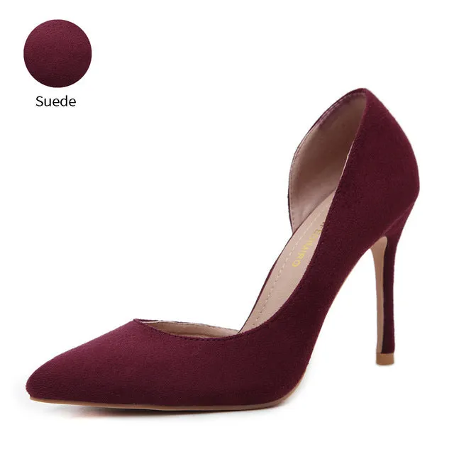 FEDIMIRO Woman Pumps Summer High heels Pointed Toe Female Wedding Shoes Sexy High Heel shoes for women 8 colors