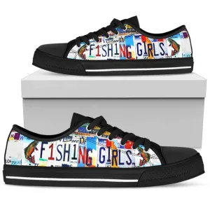 Fishing Girl Low Top Shoes