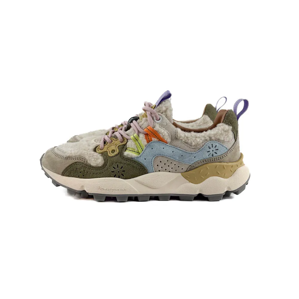 Flower Mountain - Yamano 3 Sneaker (Beige - Militare - Celeste)